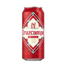 Cruzcampo pint can